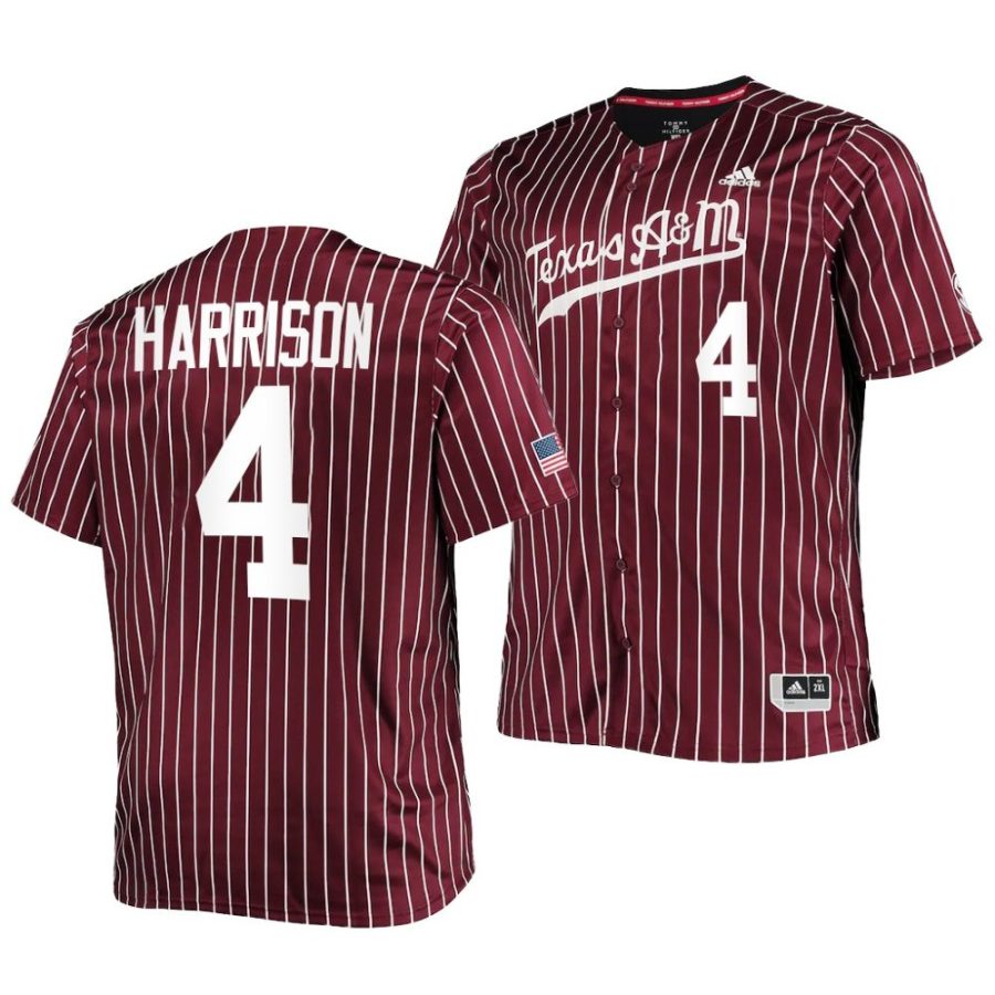 kalae harrison texas a&m aggies 2022college baseball menreplica jersey scaled