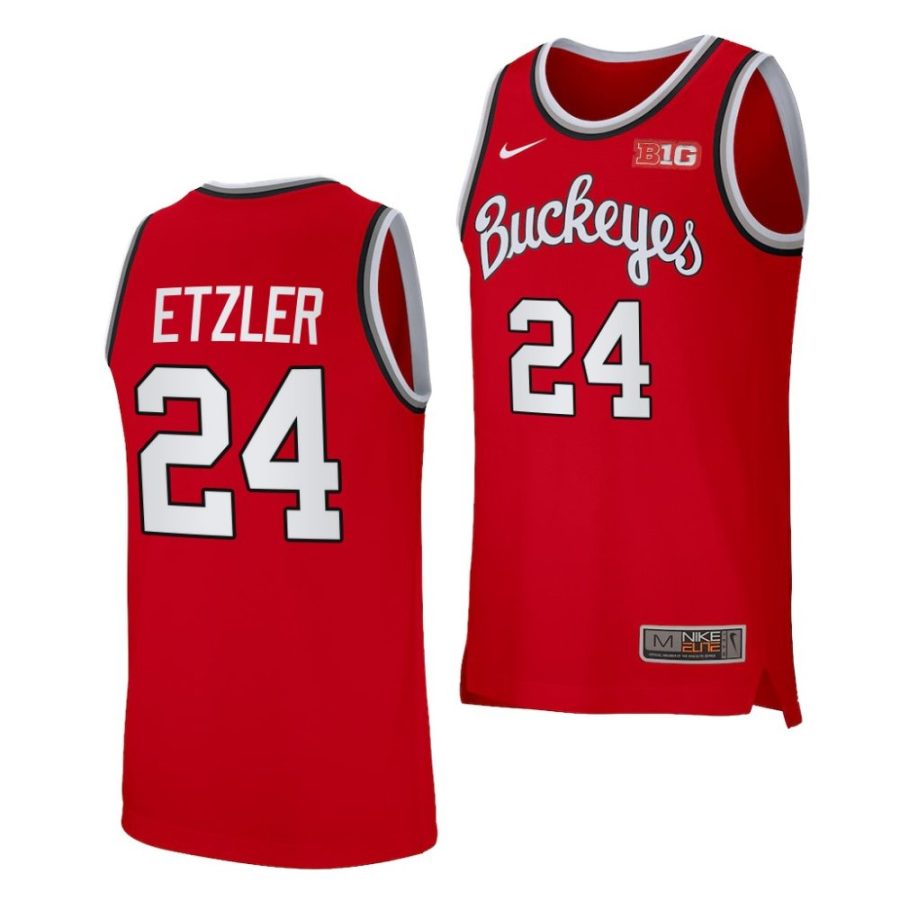 kalen etzler ohio state buckeyes 2022 23retro basketball red jersey scaled