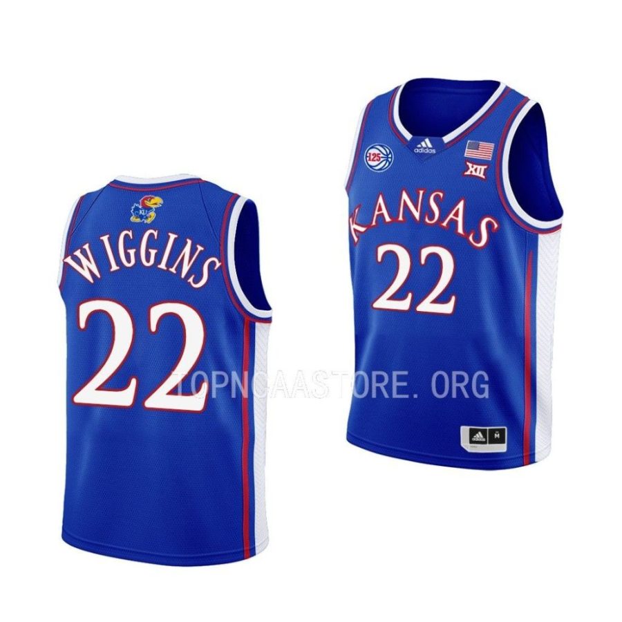 kansas jayhawks andrew wiggins youth royal swingman basketball jersey scaled