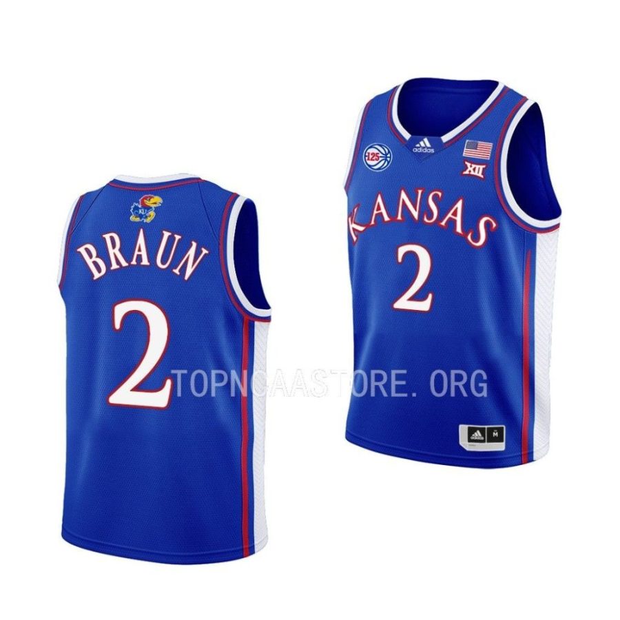 kansas jayhawks christian braun youth royal swingman basketball jersey scaled