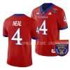 kansas jayhawks devin neal red 2022 liberty bowl college football jersey scaled