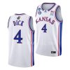 kansas jayhawks gradey dick 2023 ncaa march madness mens basketball white jersey scaled