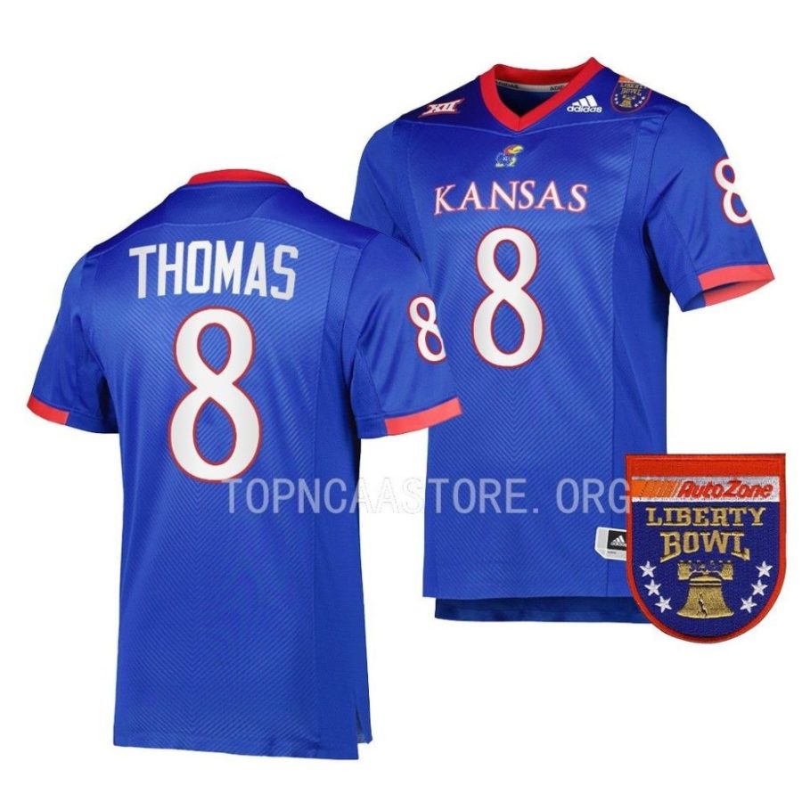 kansas jayhawks ky thomas royal 2022 liberty bowl college football jersey scaled