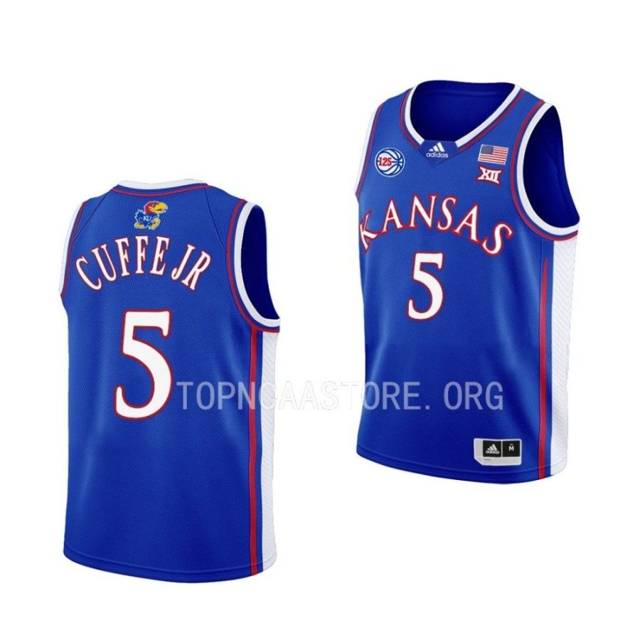 kansas jayhawks kyle cuffe jr. youth royal swingman basketball jersey scaled