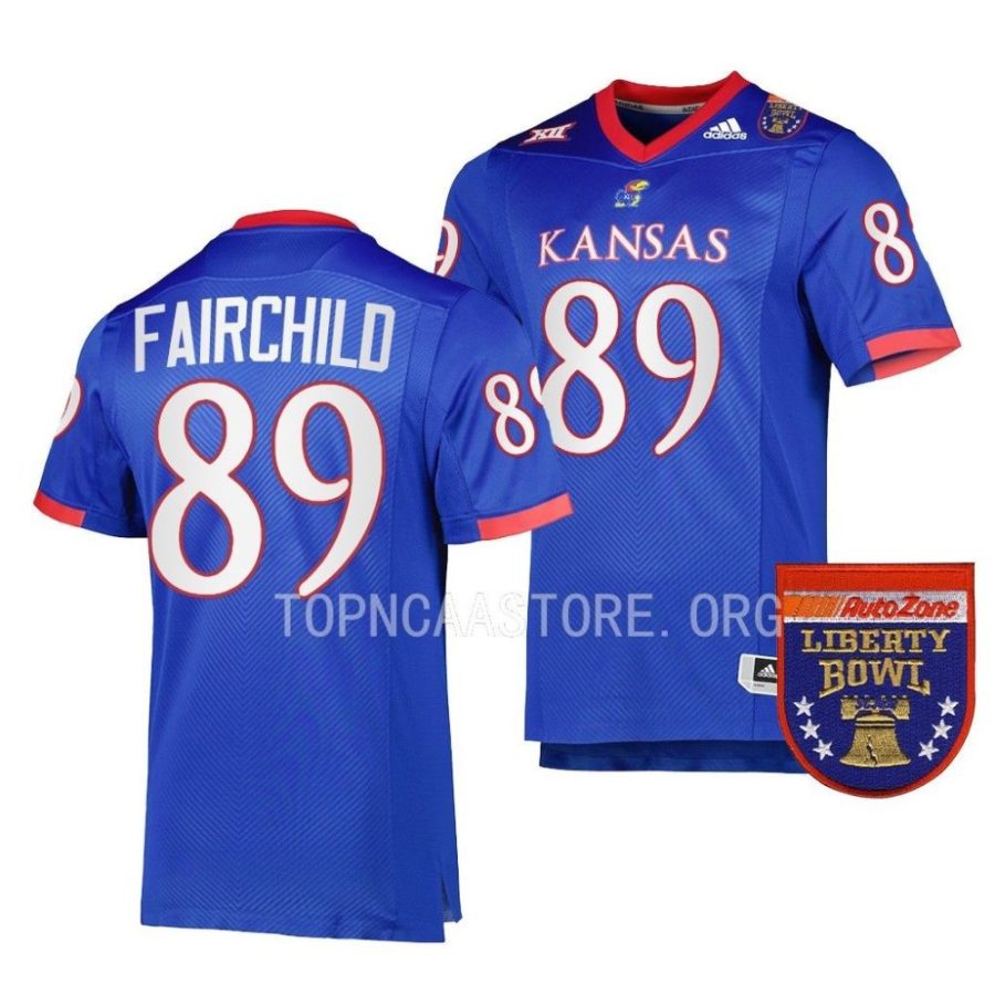 kansas jayhawks mason fairchild royal 2022 liberty bowl college football jersey scaled