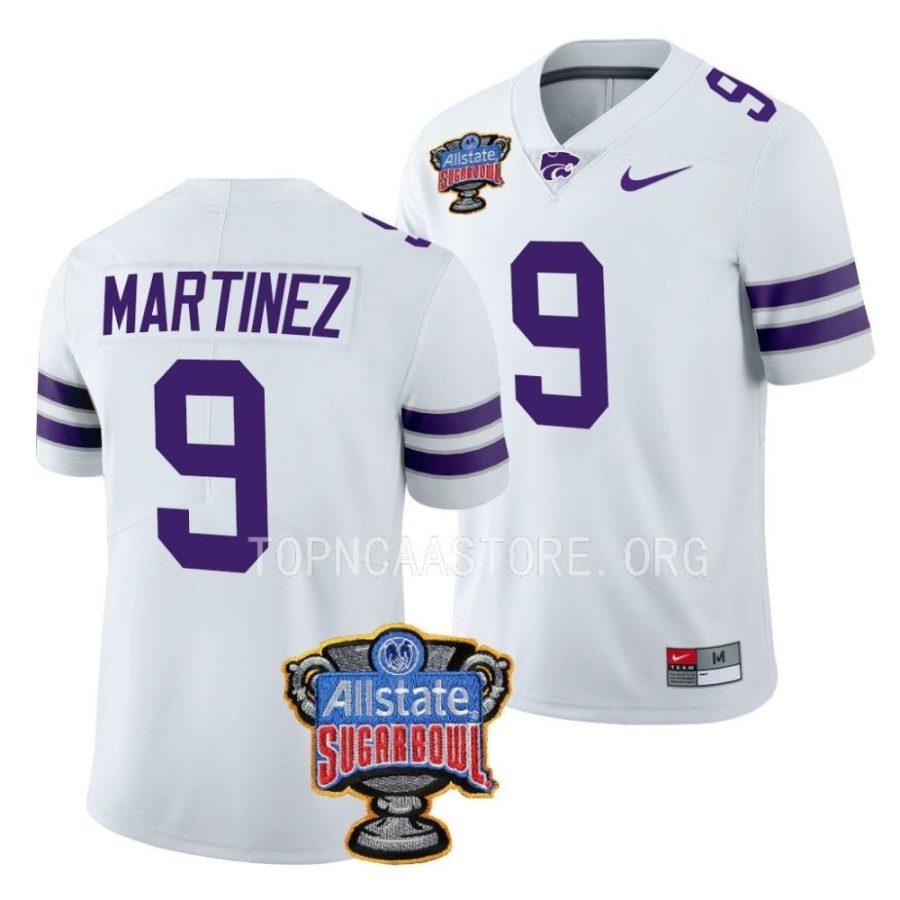 kansas state wildcats adrian martinez white 2022 sugar bowl college football jersey scaled