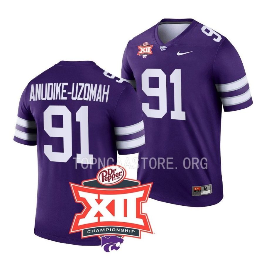 kansas state wildcats felix anudike uzomah purple 2022 big 12 football champions jersey scaled