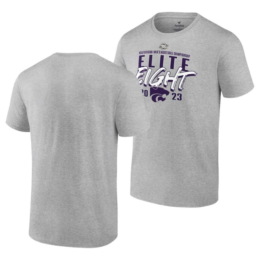 kansas state wildcats gray 2023 ncaa march madness elite eight mens basketball men t shirt scaled