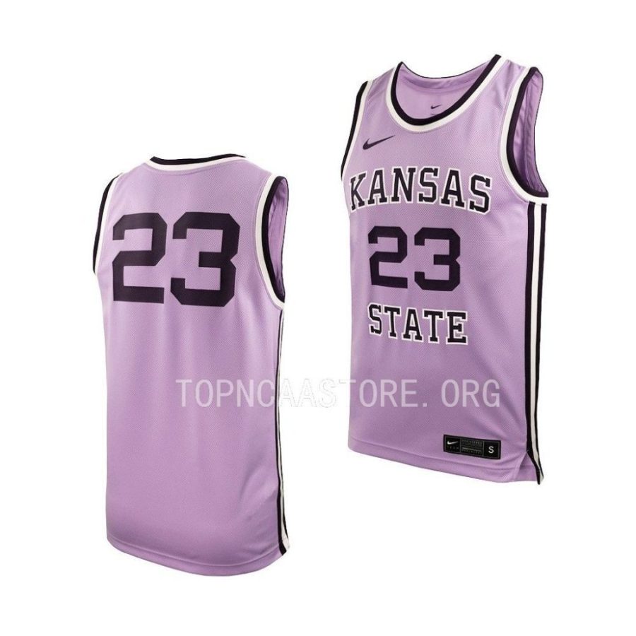 kansas state wildcats replica basketball lavender jersey scaled