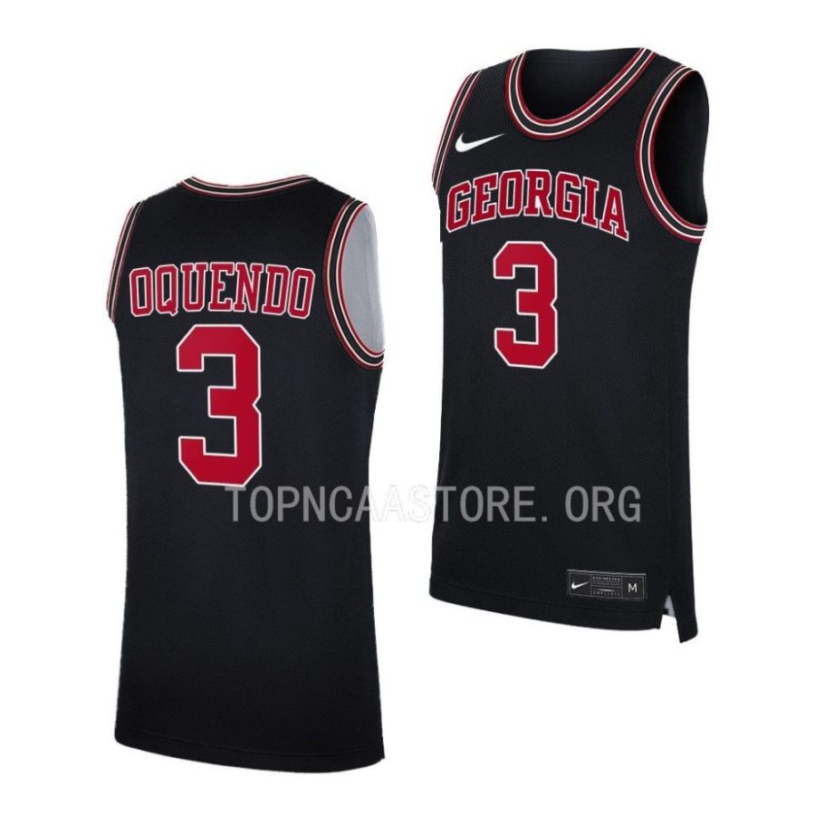 kario oquendo georgia bulldogs throwback 2022 23 college basketball jersey scaled