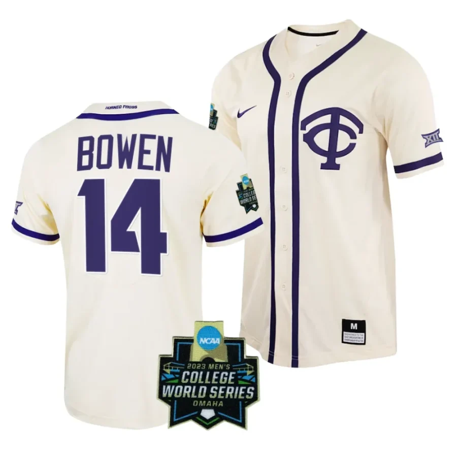 karson bowen tcu horned frogs 2023 college world series menncaa baseball jersey scaled