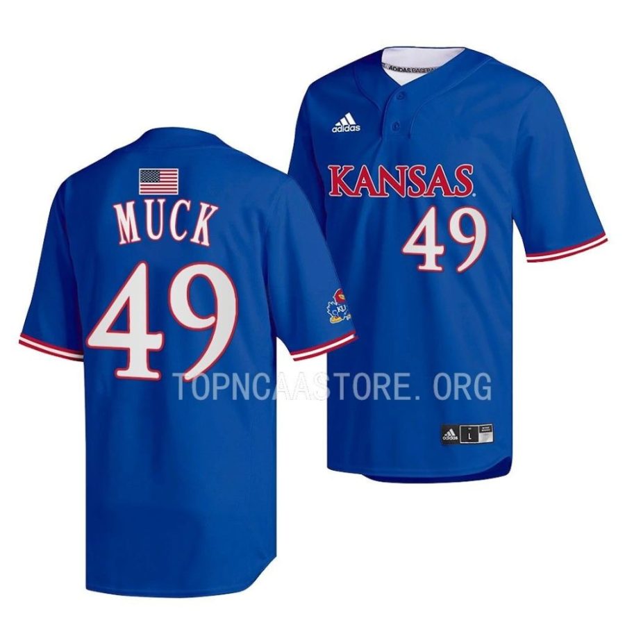 karter muck kansas jayhawks two button menreplica baseball jersey scaled