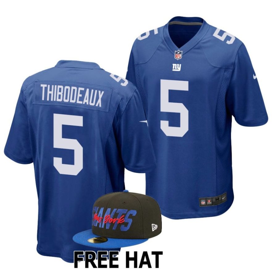 kayvon thibodeaux new york giants 2022 nfl draft game men royal jersey scaled