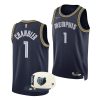 kennedy chandler grizzlies city edition 2022 nba draft tennessee volunteers navy jersey scaled