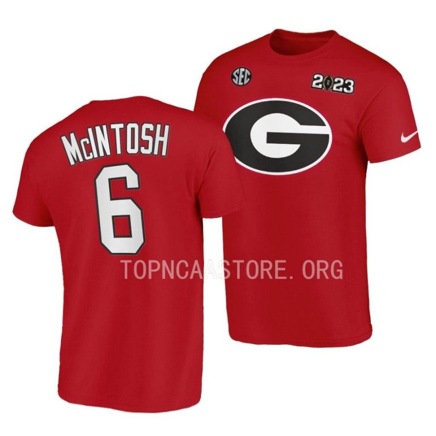 kenny mcintosh cfbplayoff 2023 national championship red t shirts scaled