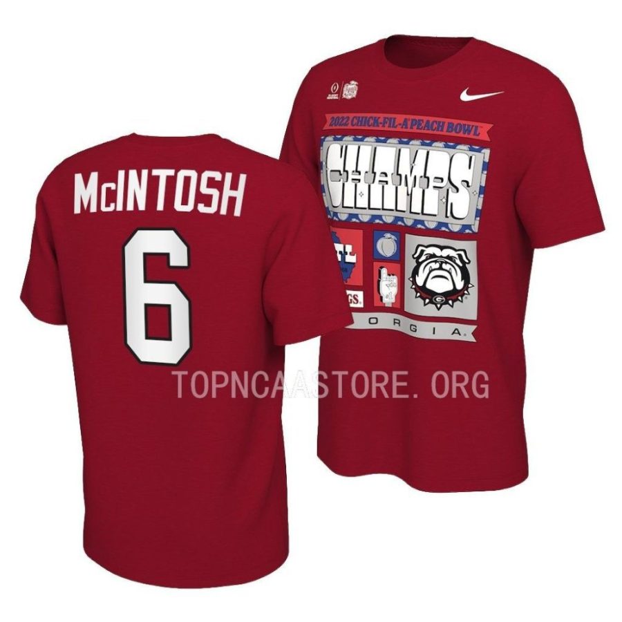 kenny mcintosh locker room 2022 peach bowl champions redcollege football playoff shirt scaled