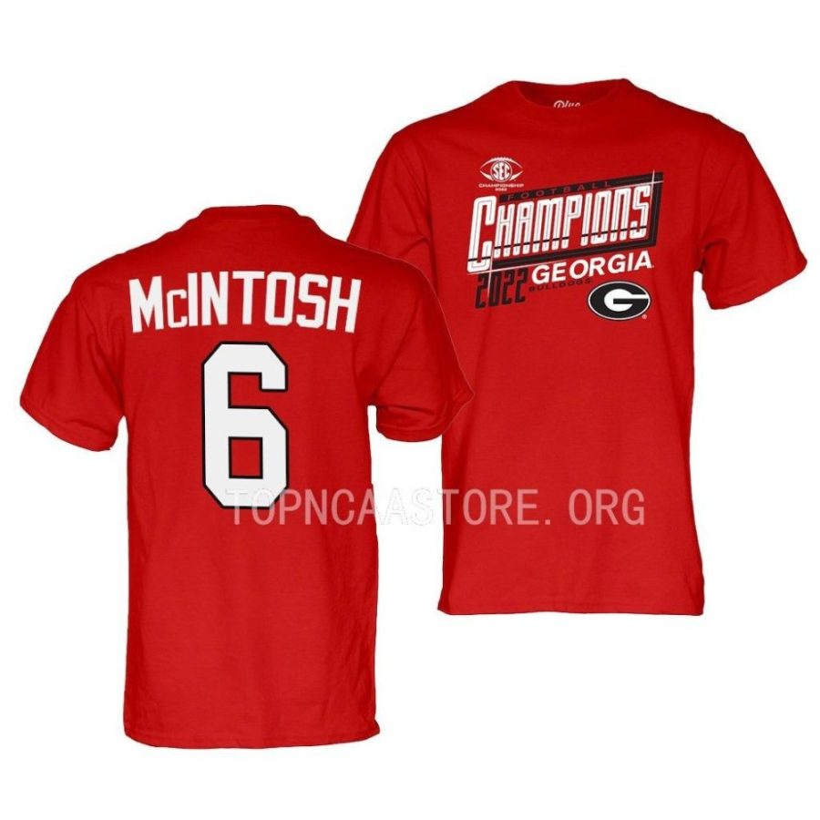 kenny mcintosh locker room 2022 sec champions red t shirts scaled