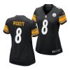 kenny pickett pittsburgh steelers 2022 nfl draft game women black jersey scaled