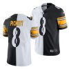 kenny pickett pittsburgh steelers 2022 nfl draft split edition men white black jersey scaled