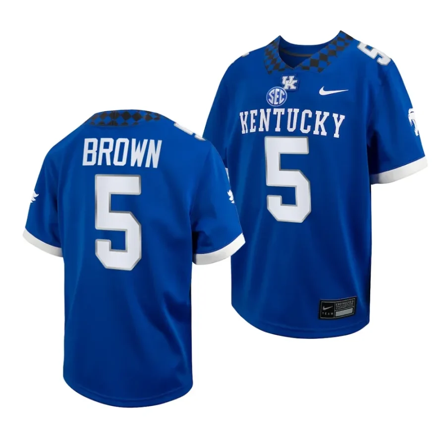 kentucky wildcats anthony brown 2023 royal college football youth jersey scaled