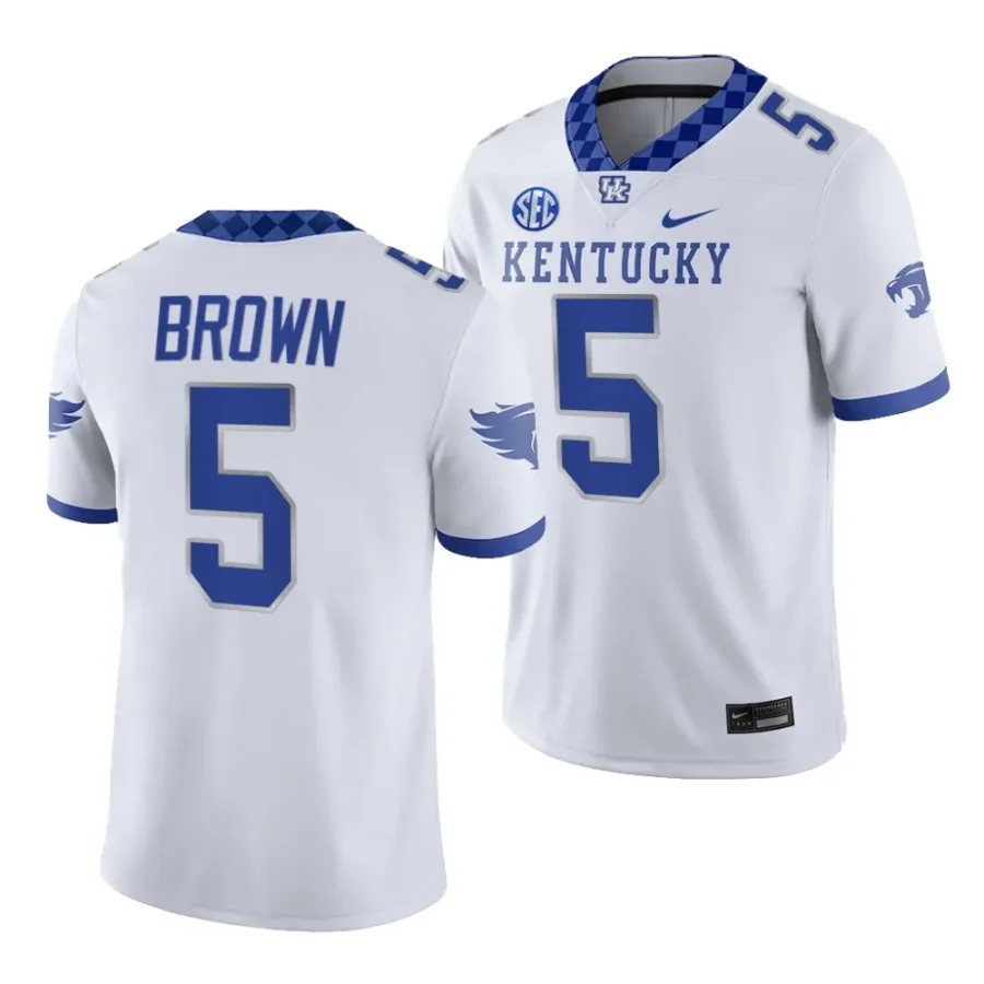 kentucky wildcats anthony brown white 2023college football game jersey scaled