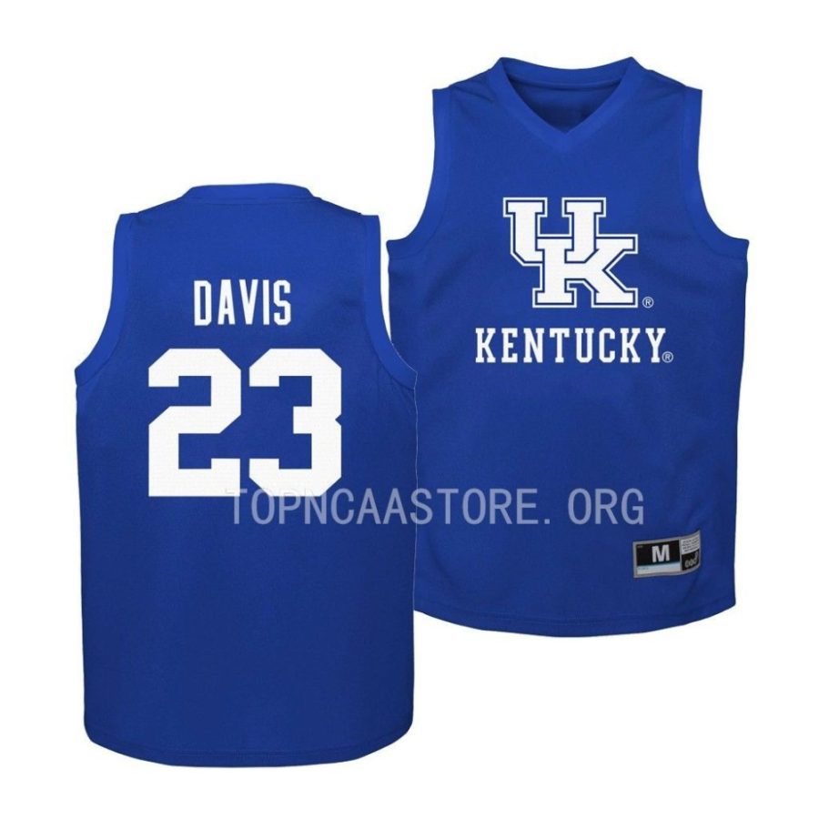 kentucky wildcats anthony davis youth blue alumni basketball jersey scaled