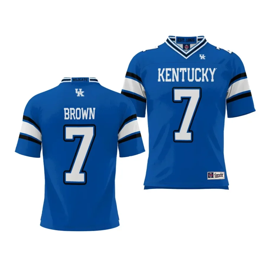 kentucky wildcats barion brown youth royal nil player jersey scaled