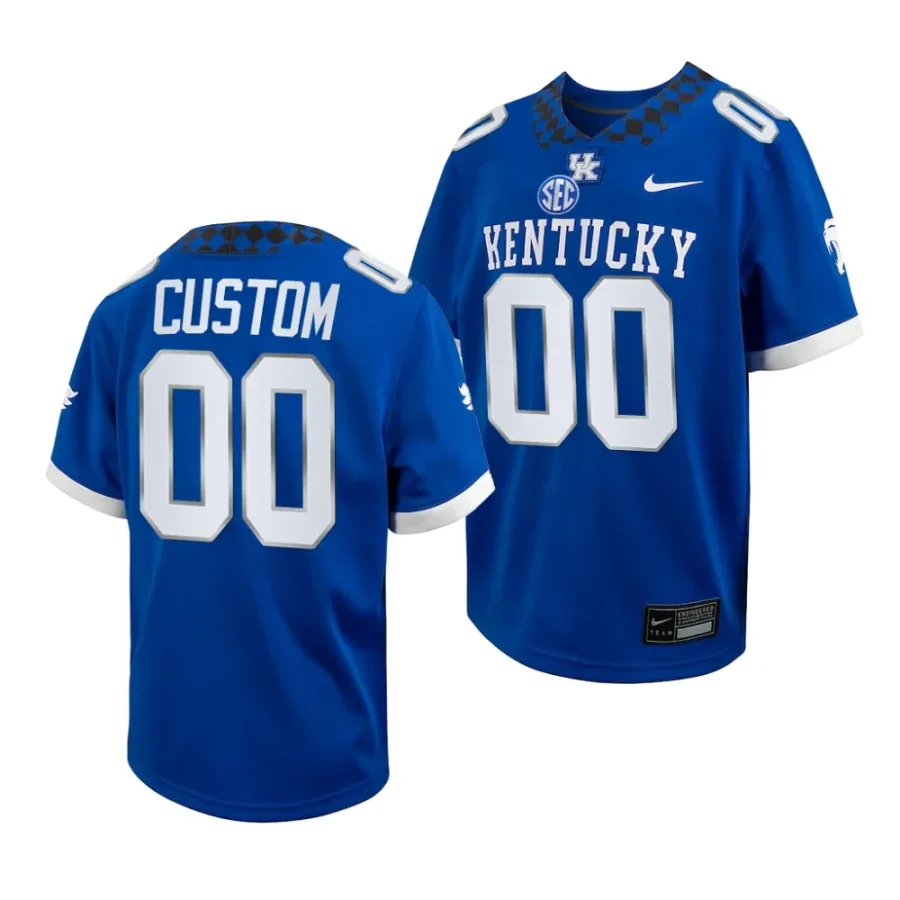 kentucky wildcats custom 2023 royal college football youth jersey scaled