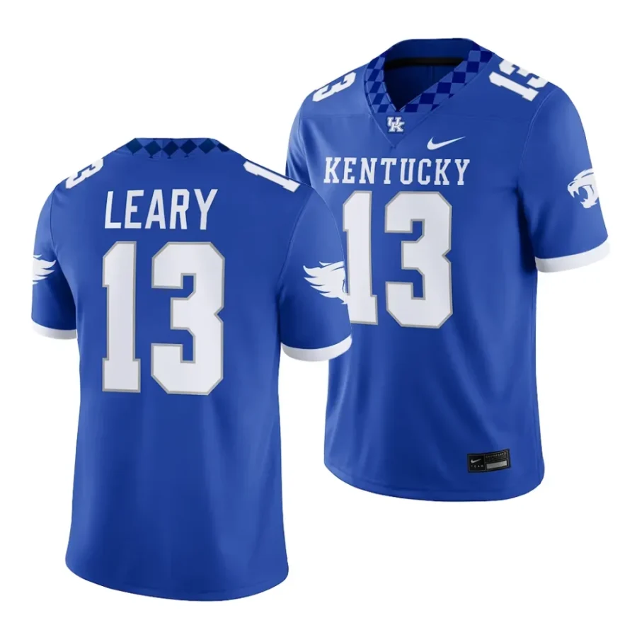 kentucky wildcats devin leary royal nil football player game jersey scaled