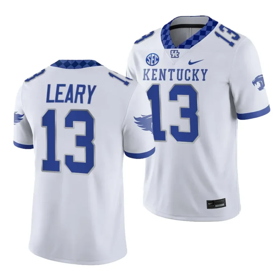 kentucky wildcats devin leary white 2023college football game jersey scaled