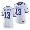 kentucky wildcats j.j. weaver white 2023college football game jersey scaled