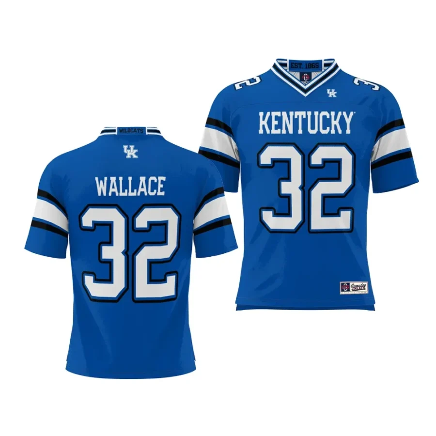 kentucky wildcats trevin wallace youth royal nil player jersey scaled