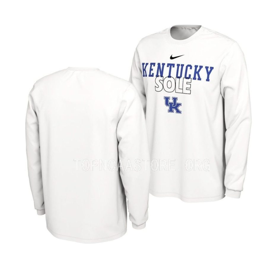 kentucky wildcats white on court long sleevecollege basketball men t shirt scaled