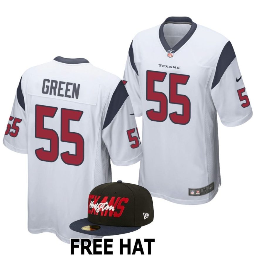 kenyon green houston texans 2022 nfl draft game men white jersey scaled