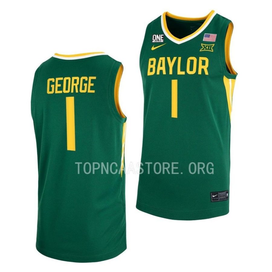 keyonte george baylor bears 2022 23college basketball green jersey scaled