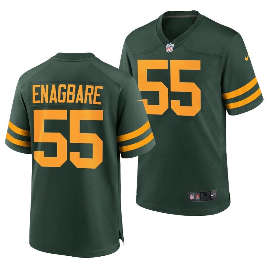 kingsley enagbare green bay packers 2022 nfl draft alternate men green jersey scaled