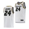 kobe brown missouri tigers 2022 23home basketball white jersey scaled