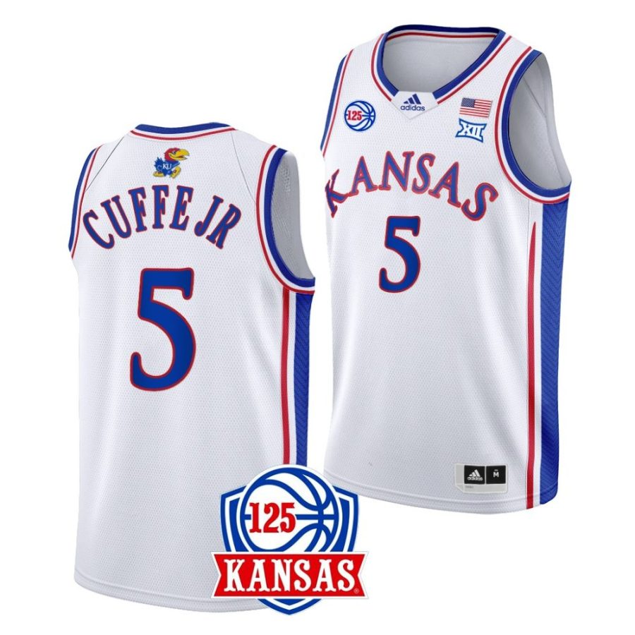 kyle cuffe jr. kansas jayhawks 2022 23125th year homewhite jersey scaled