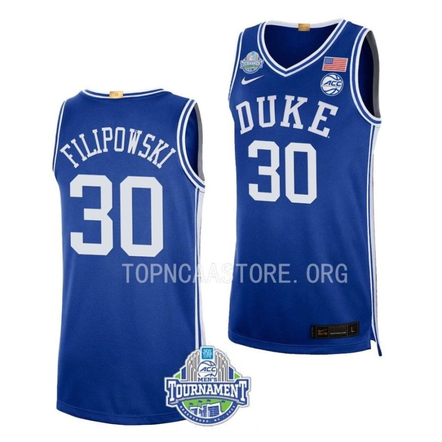 kyle filipowski royal 2023 acc mens basketball champs duke blue devils jersey scaled