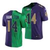 kyle hamilton green purple 2022 nfl draft notre dame x ravens jersey scaled