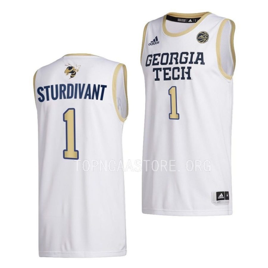 kyle sturdivant georgia tech yellow jackets home basketball 2022 23 swingman jersey scaled