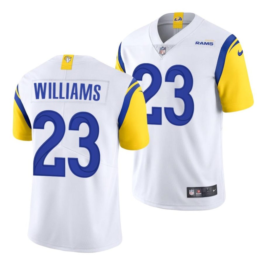 kyren williams los angeles rams 2022 nfl draft alternate limited men white jersey scaled