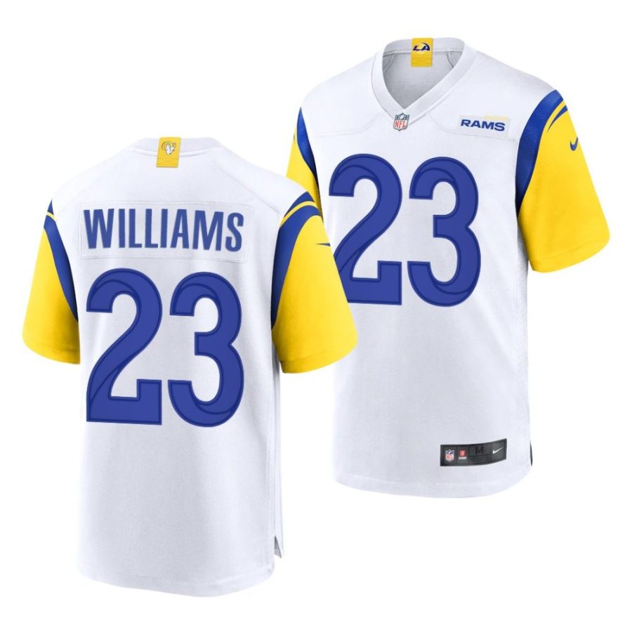 kyren williams los angeles rams 2022 nfl draft alternate men white jersey scaled