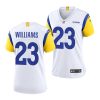 kyren williams los angeles rams 2022 nfl draft alternate women white jersey scaled