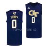 lance terry georgia tech yellow jackets swingman basketball 2022 23 jersey scaled