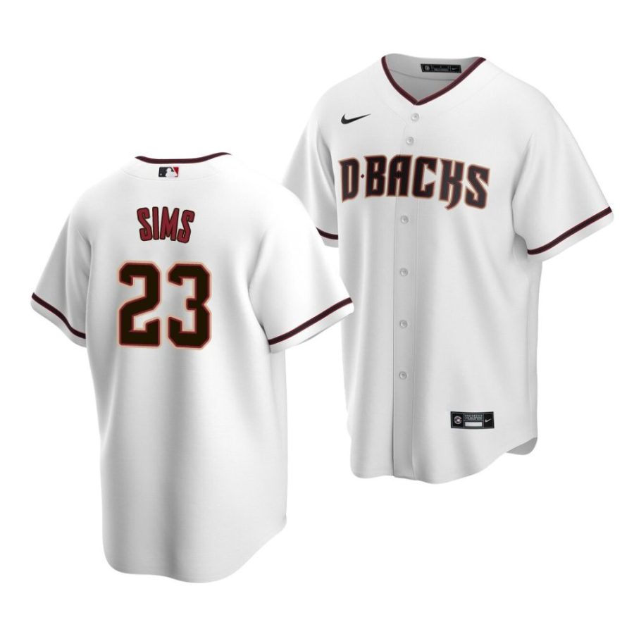 landon sims diamondbacks home 2022 mlb draft replica white jersey scaled