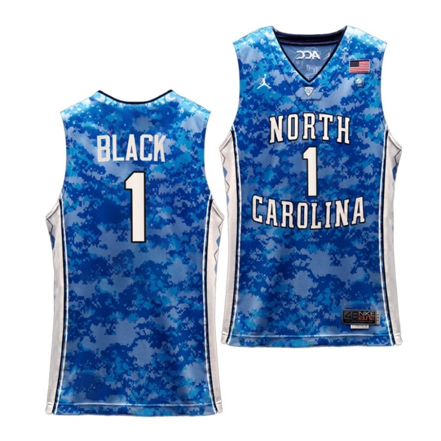 leaky black unc tar heels carrier classic veterans day 2022 basketball jersey scaled