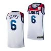 lebron james white 2024 olympics games jersey scaled