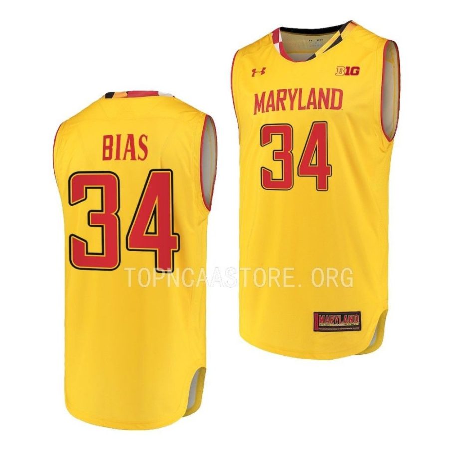 len bias maryland terrapins alternate basketball replica jersey scaled