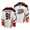 leo carlsson ducks 2023 nhl draft white away men jersey scaled